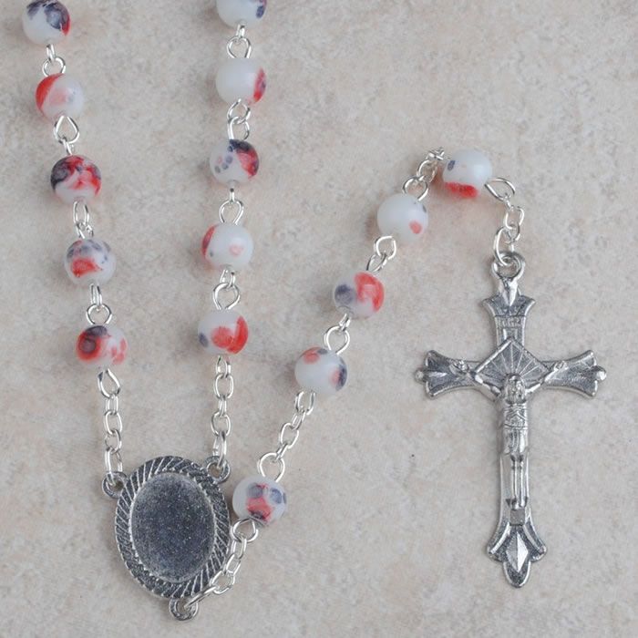 ,galss beads rosary
